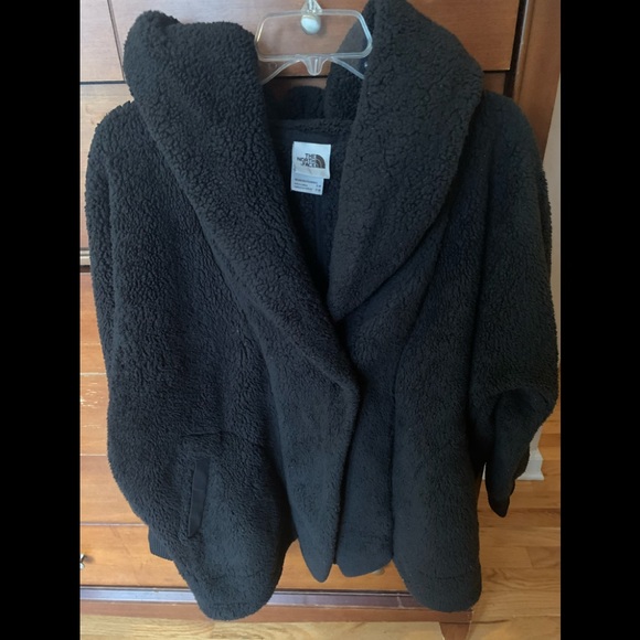 The North Face | Jackets u0026 Coats | The North Face Campshire Fleece Wrap  Coat Size Small Medium Black | Poshmark